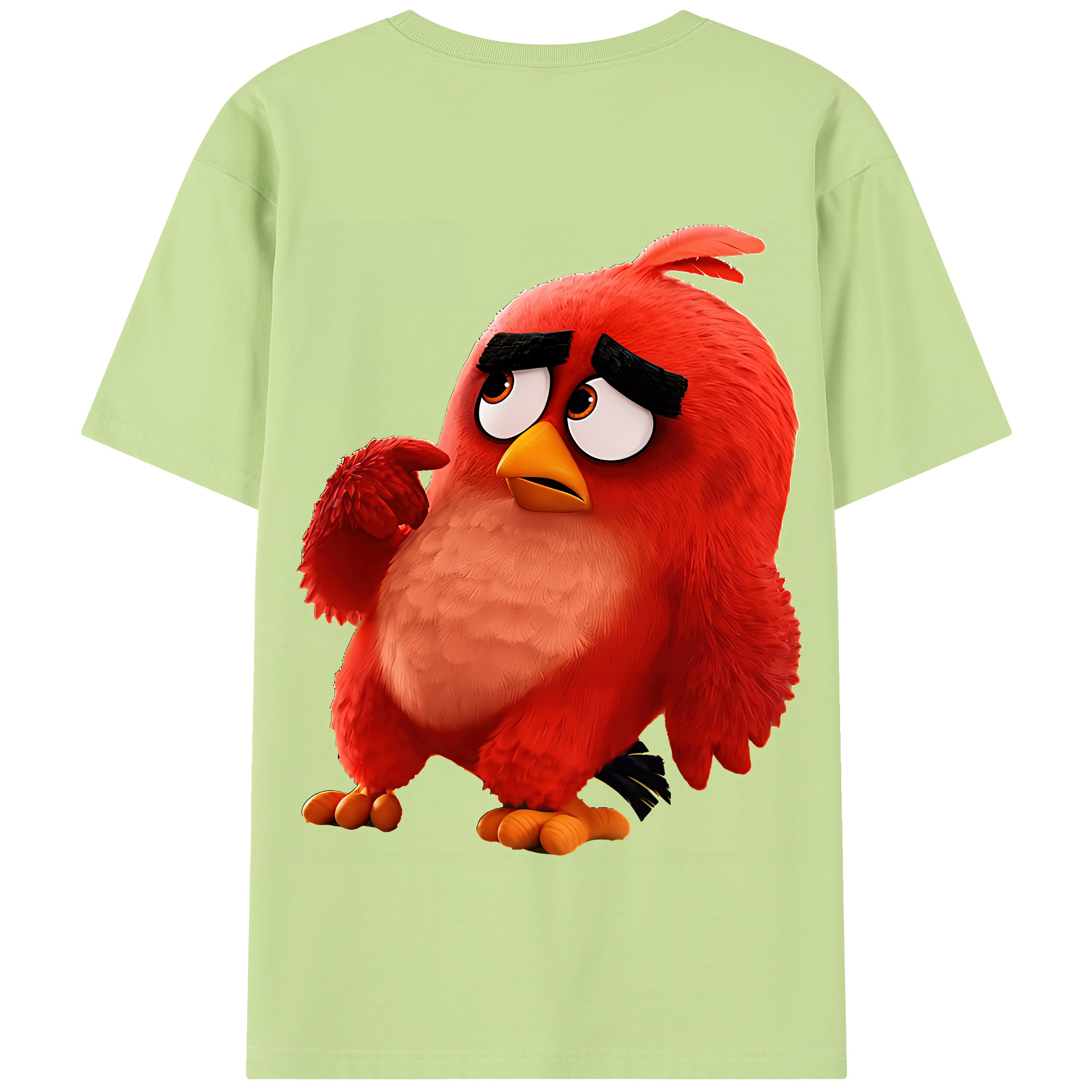 （画像用） Angry Birds アングリーバード 綿100％半袖Tシャツ（背面プリント）